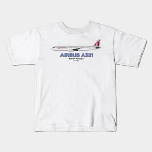 Airbus A321 - Qatar Airways Kids T-Shirt